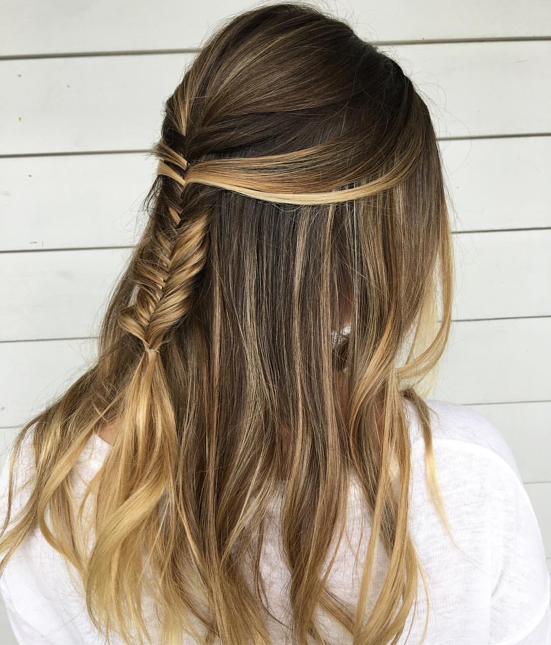 Twisted Fishtail Half-Up Style