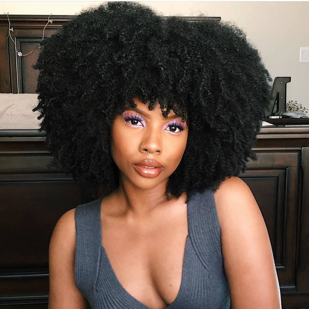 Voluminous Type 4C Afro With Defined Coils