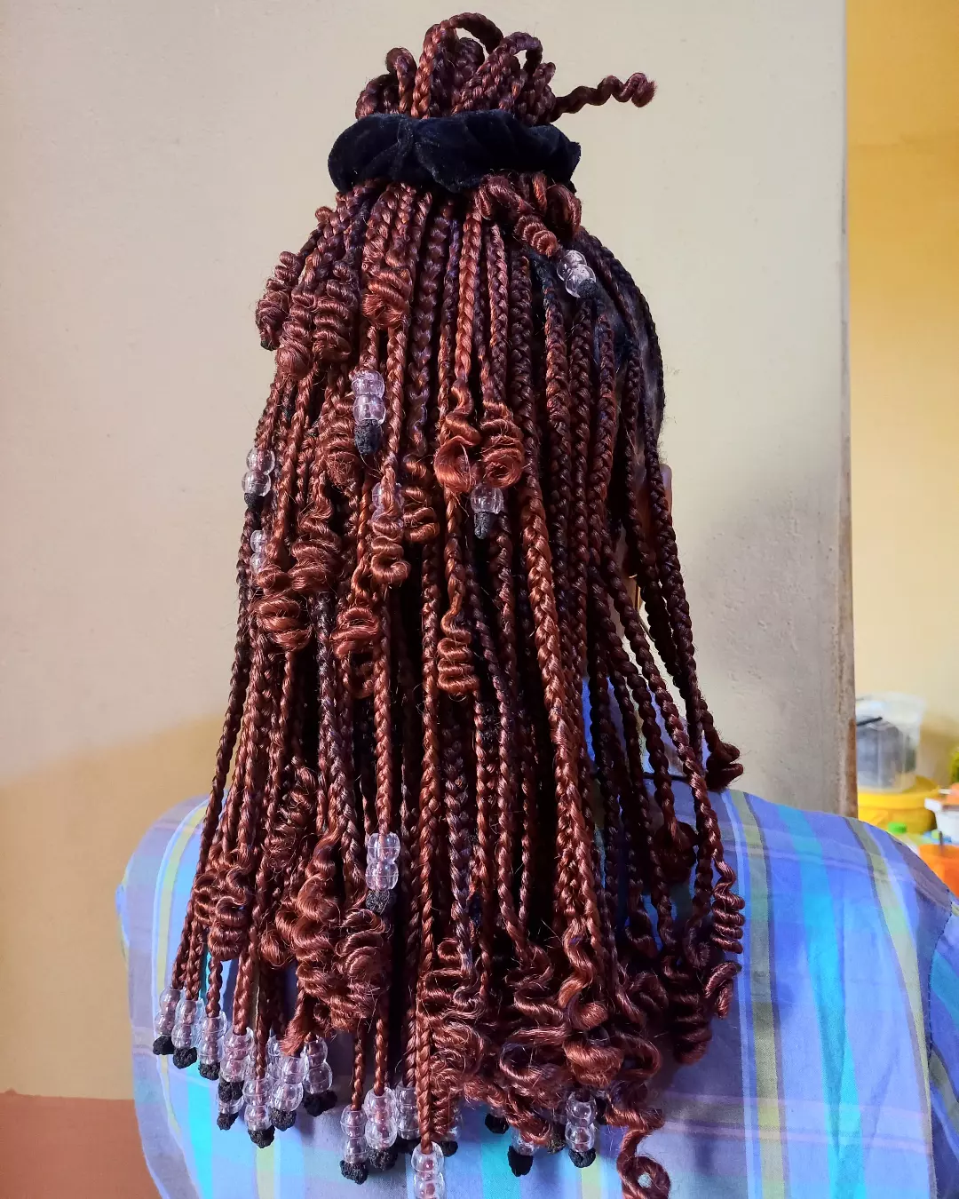 Bohemian Braids With Curly Ends & Beads