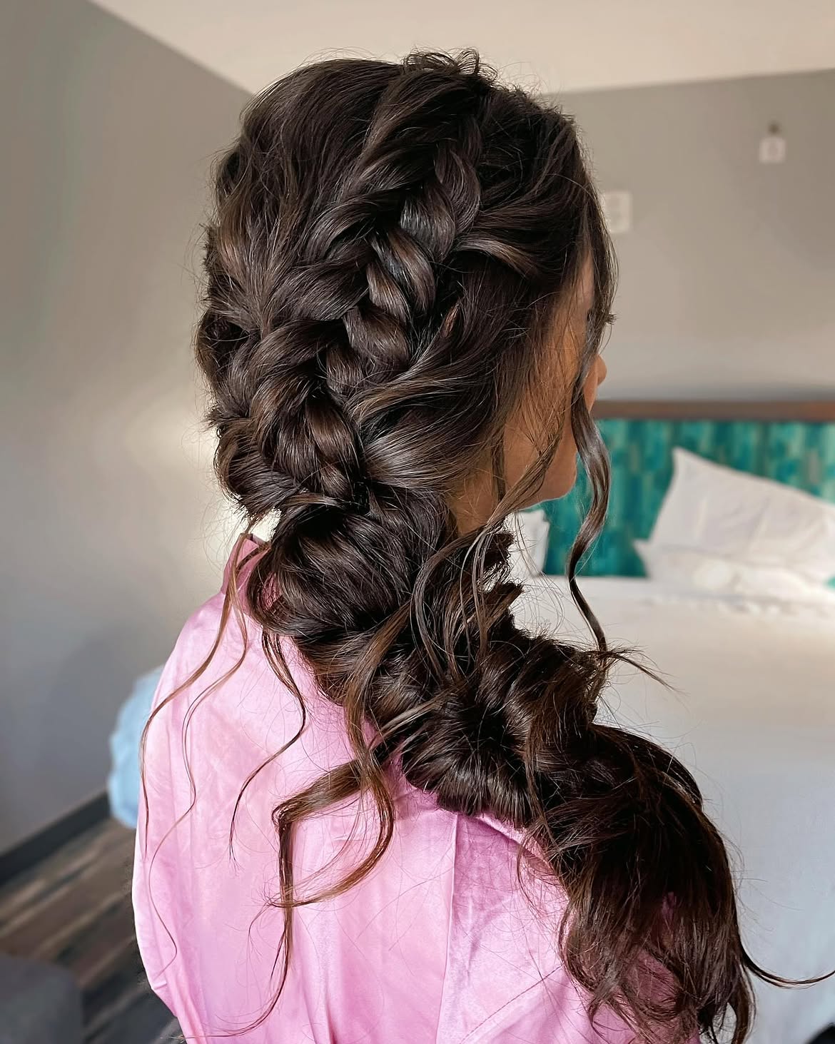 Bohemian Crown Braid With Loose Waves