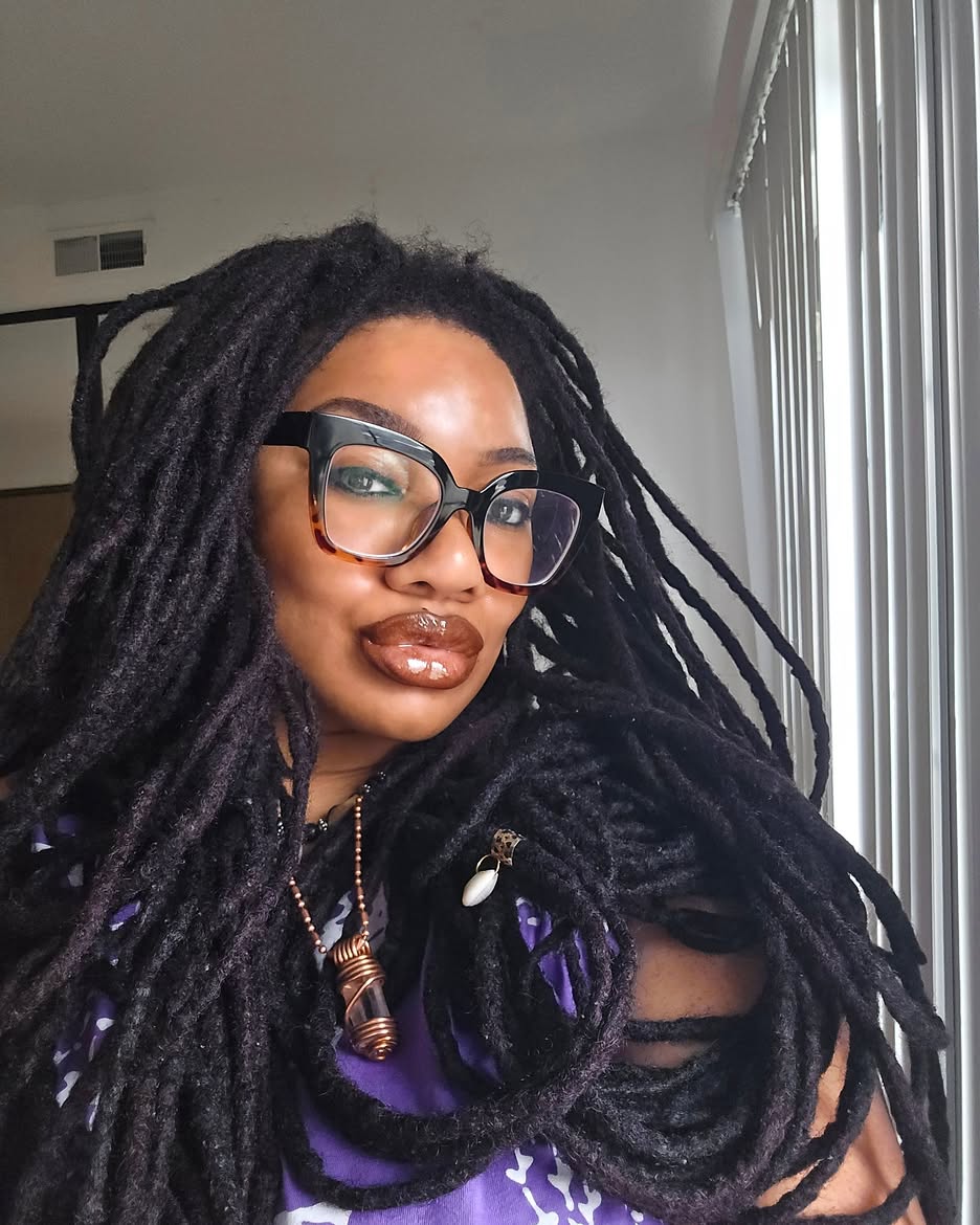 Bold Dark Locs With Defined Texture