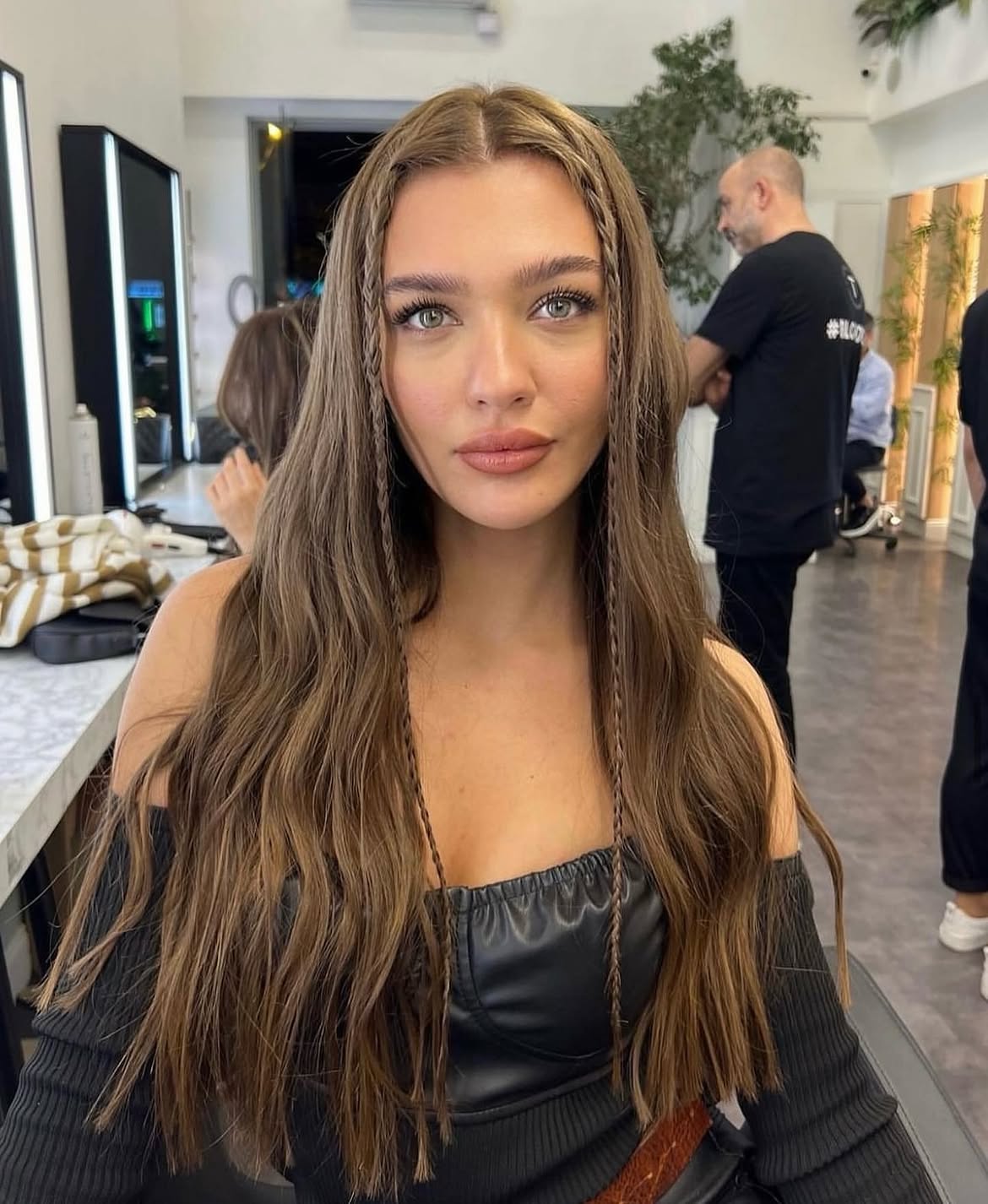 Braided Face-Framing Waves For Beachy Hair