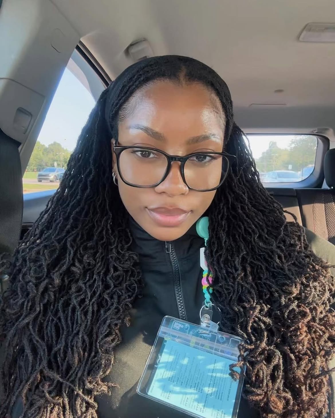 Cascading Micro Locs With Subtle Brown Undertones