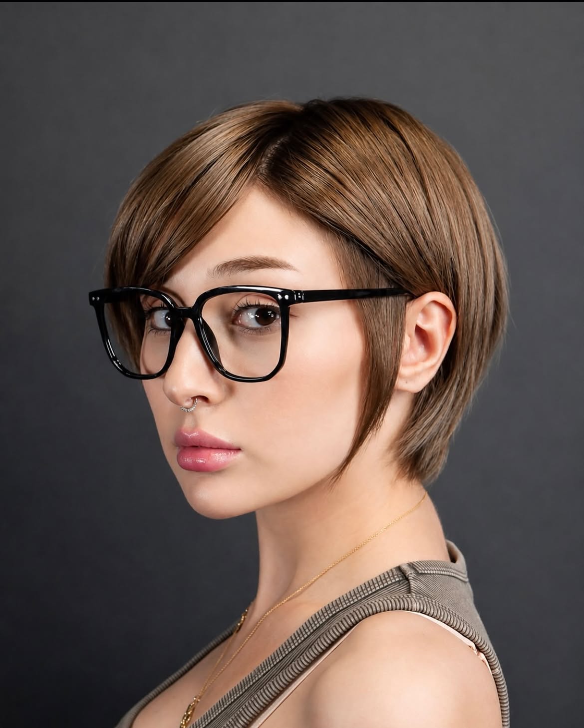 Chic Asymmetrical Bob With Subtle Face Framing