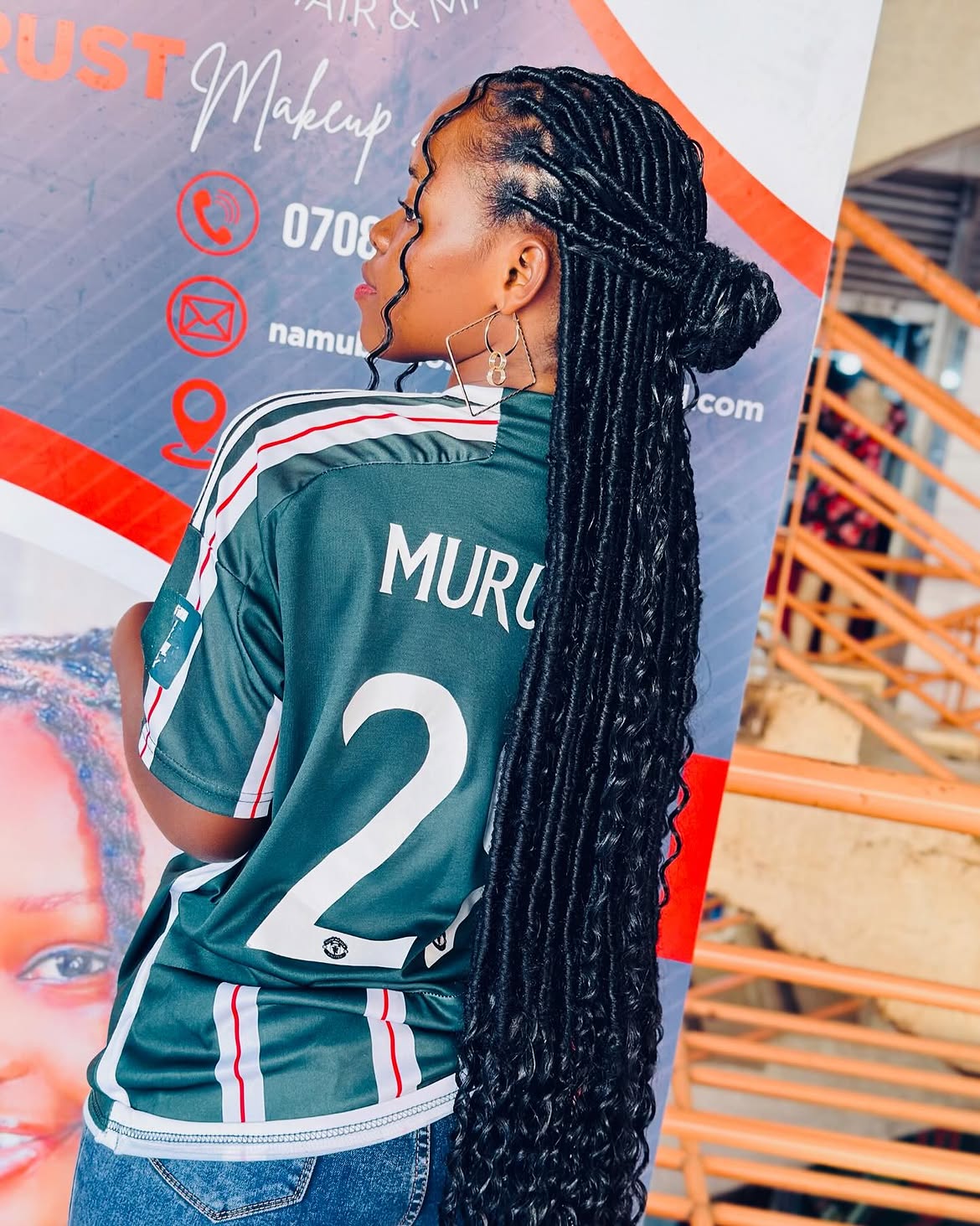 Chic Faux Locs With Double Bun Updo
