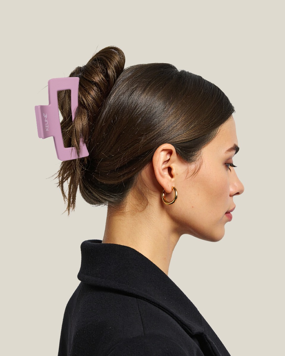 Chic Messy Top Knot With Statement Claw Clip
