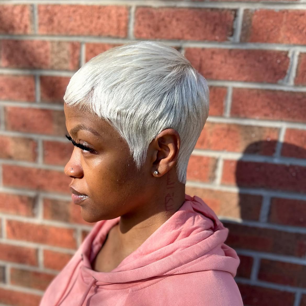 Chic Platinum Pixie With Subtle Layers