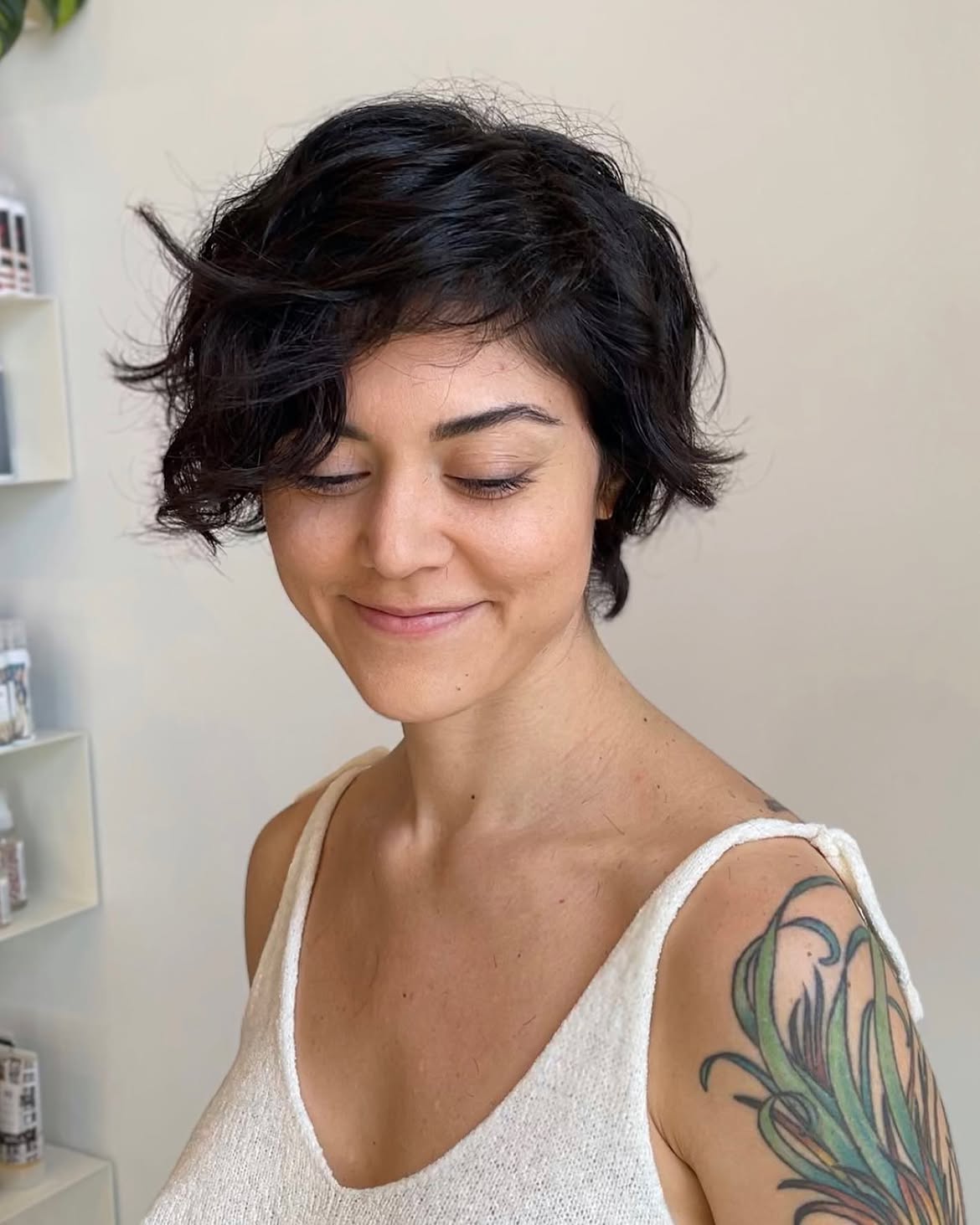 Choppy Textured Pixie With Piecey Bangs