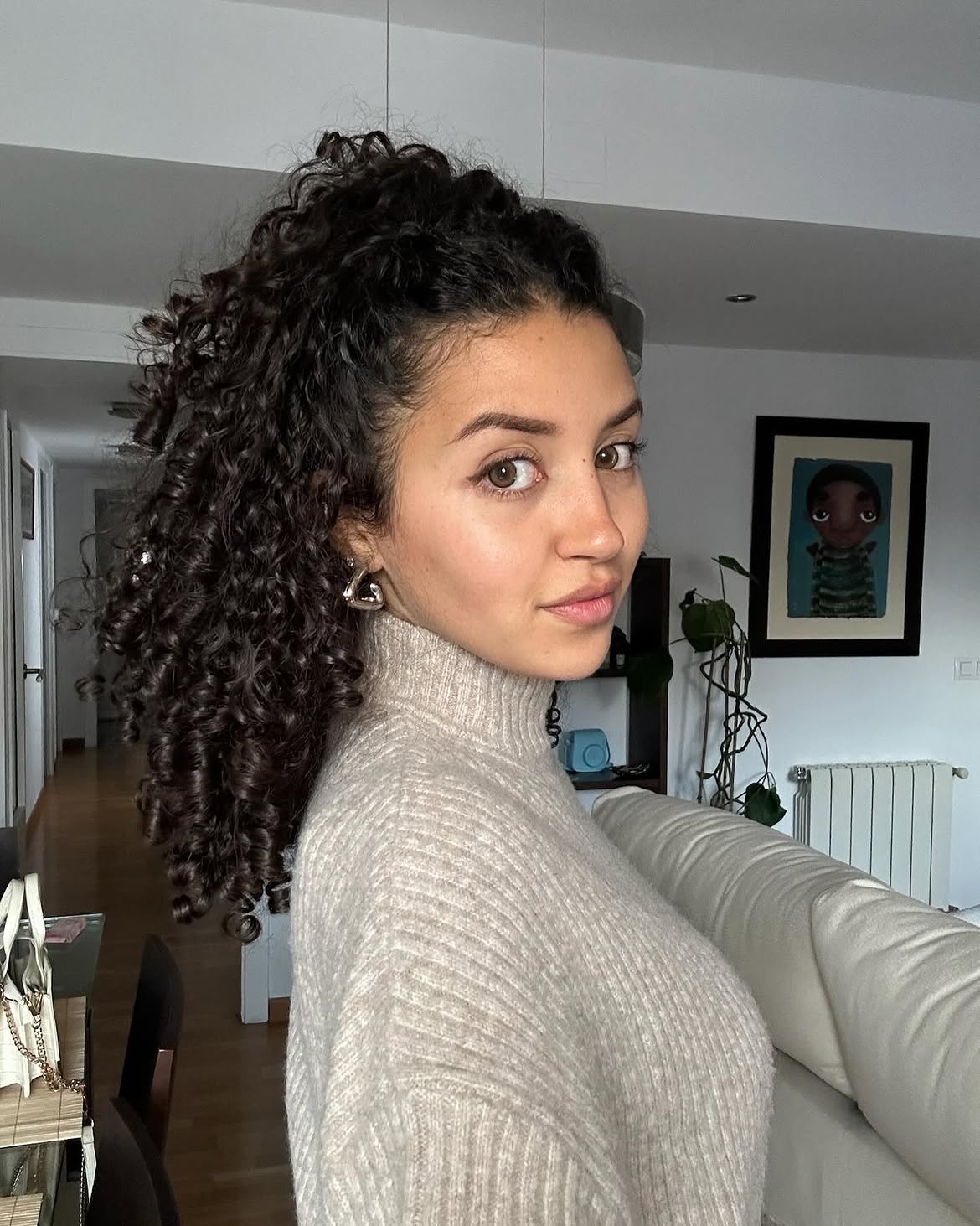 Defined Spiral Curls High Ponytail