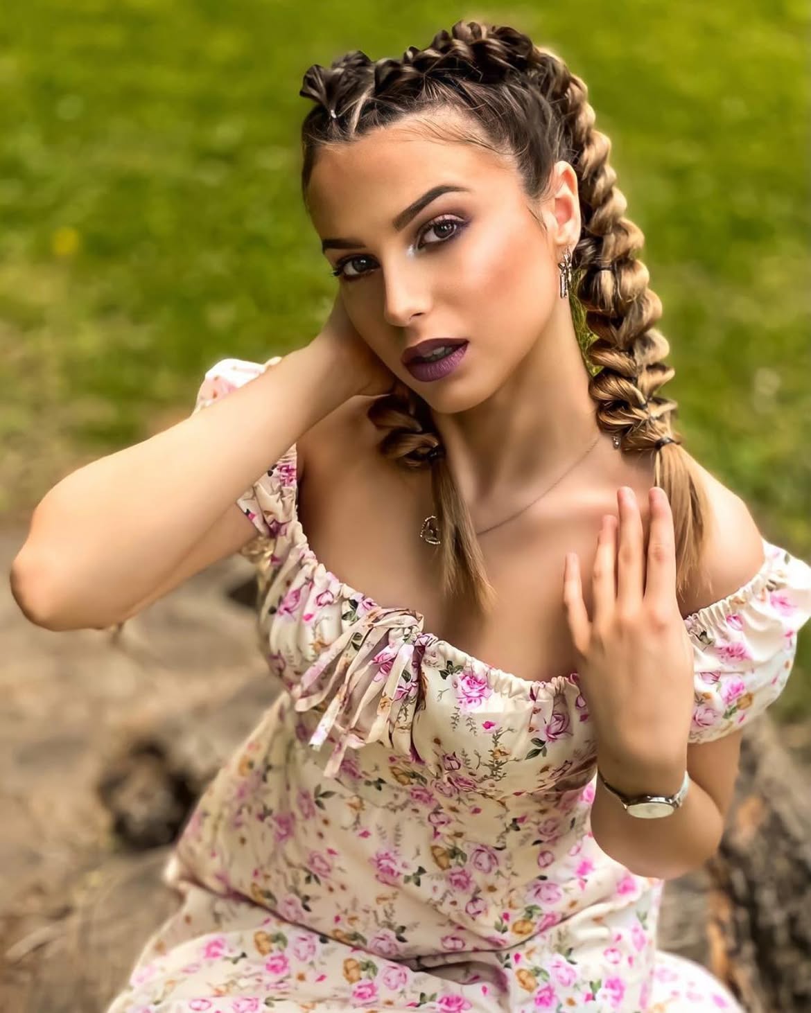 Double Dutch Braids With Textured Ends