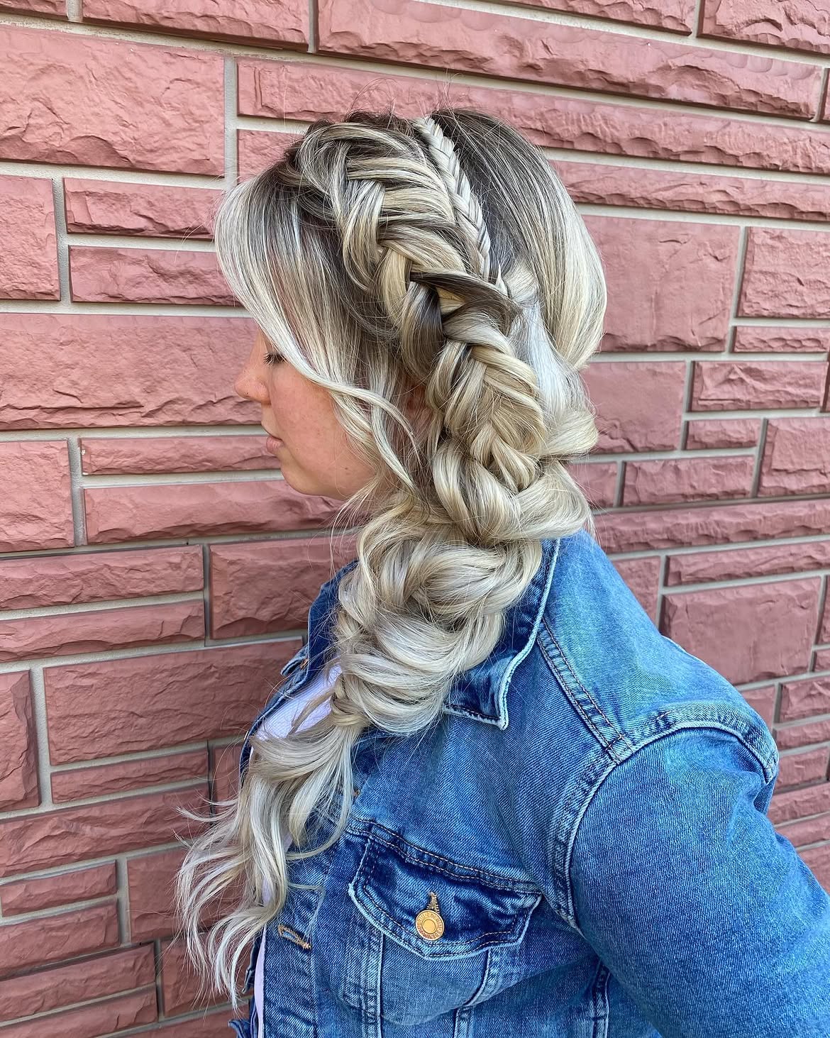 Double Side Braids With Loose Curls