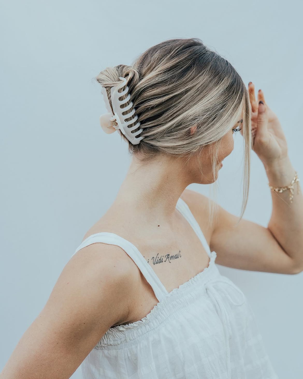 Effortless Chic Claw Clip Updo