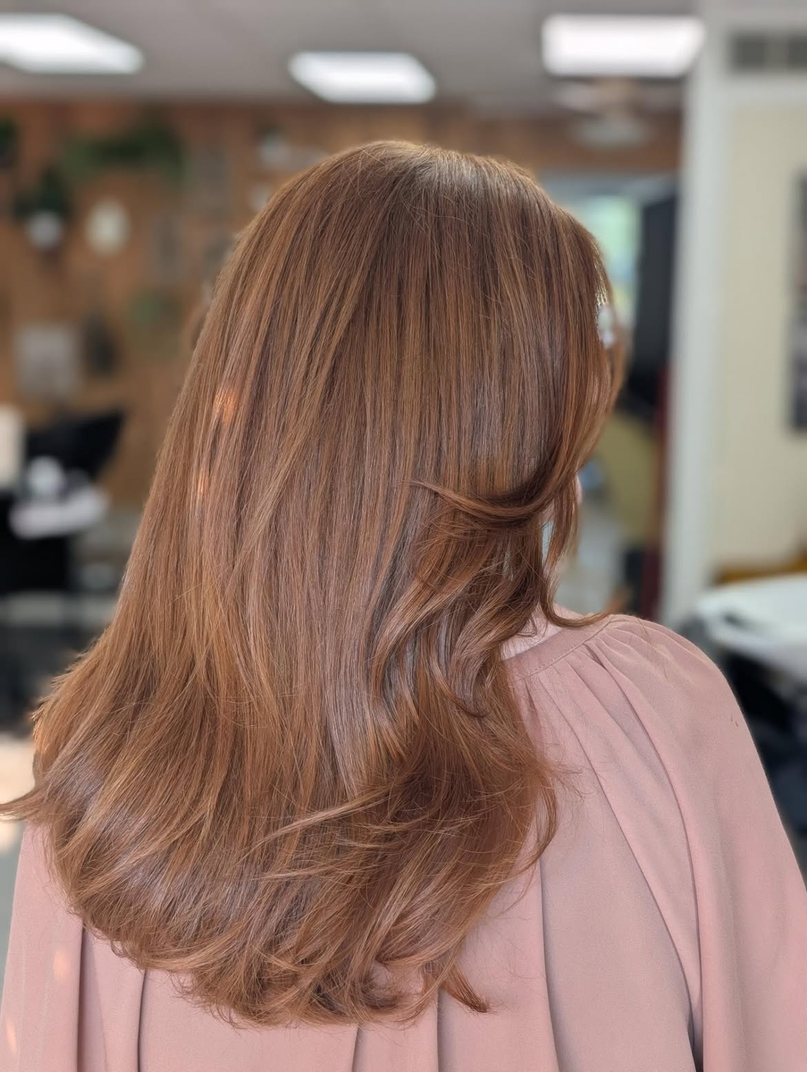 Effortless Golden Brown Waves With Face Framing Layers