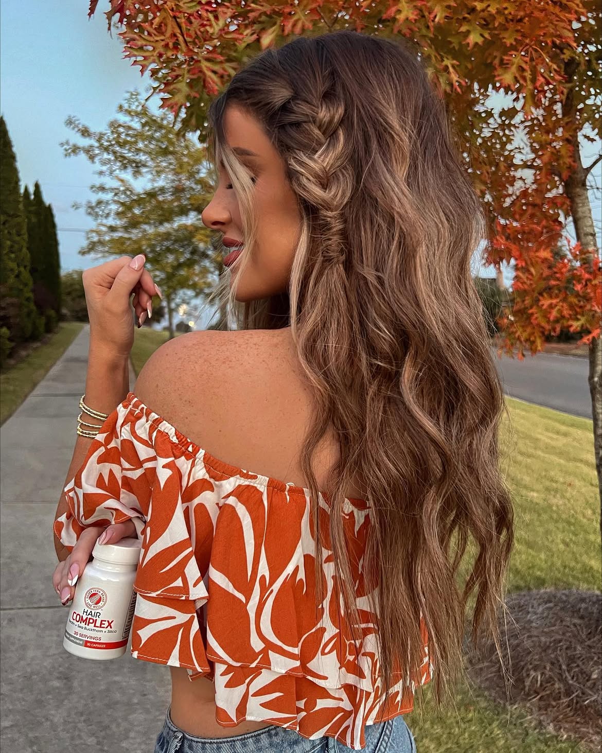 Effortless Side Braid With Beachy Waves