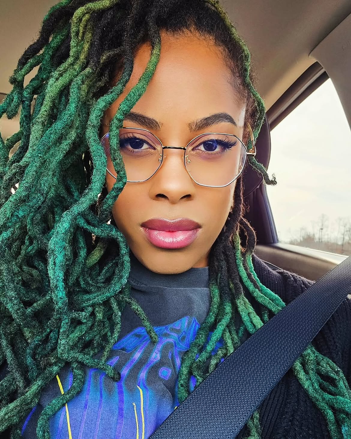 Emerald Green Ombre Starter Locs For Bold Style