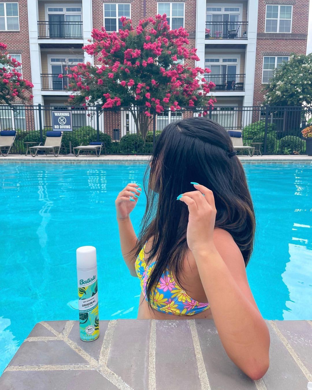 Half Up Half Down Poolside Hairstyle