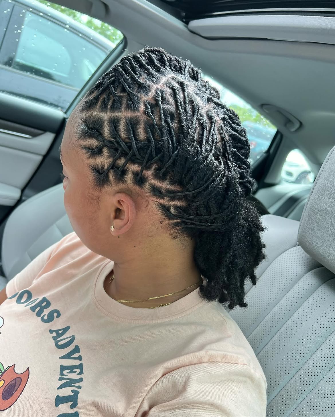 Intricate Scalp Braided Starter Locs Ponytail