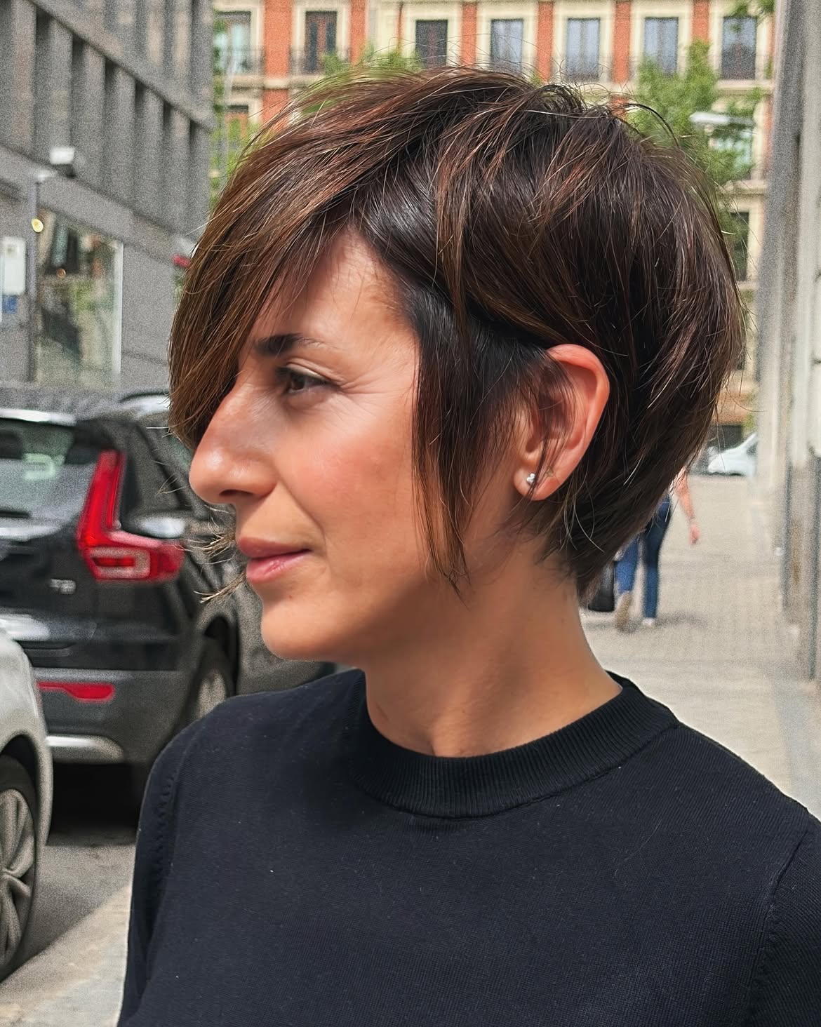 Layered Pixie Cut With Subtle Honey Highlights