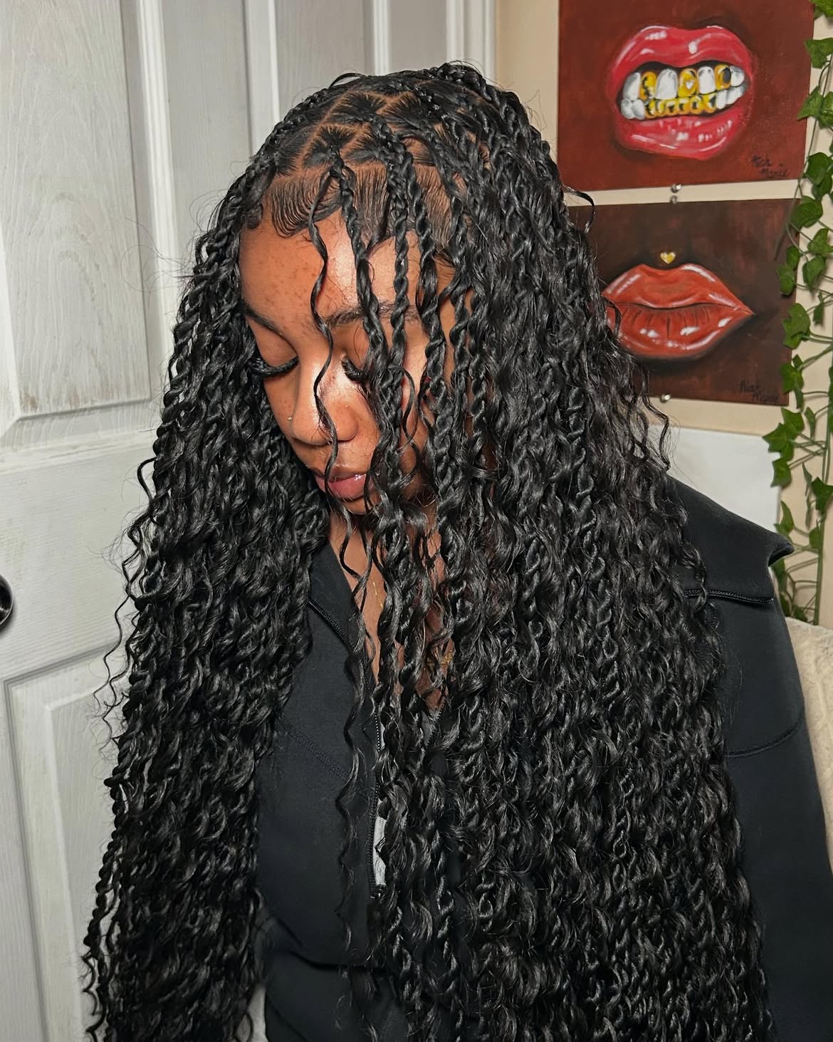 Long Bohemian Passion Twists With Laid Edges