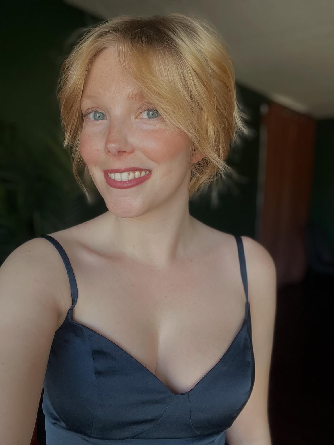 Messy Blonde Pixie Bob With Textured Bangs