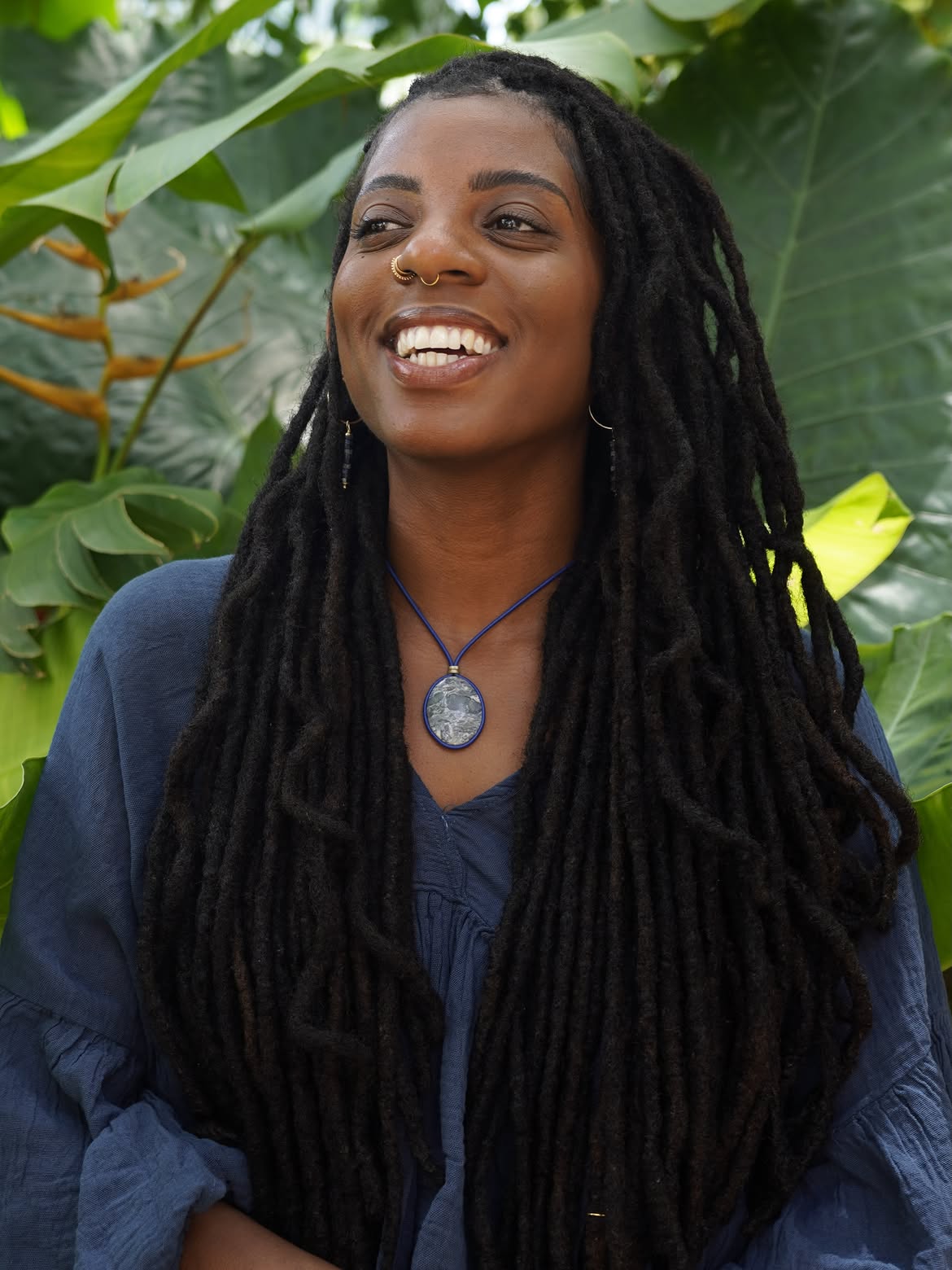 Natural Locs With Subtle Wavy Texture