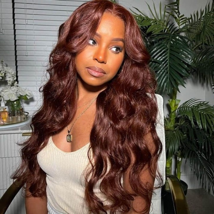 Rich Auburn Waves With Face-Framing Layers