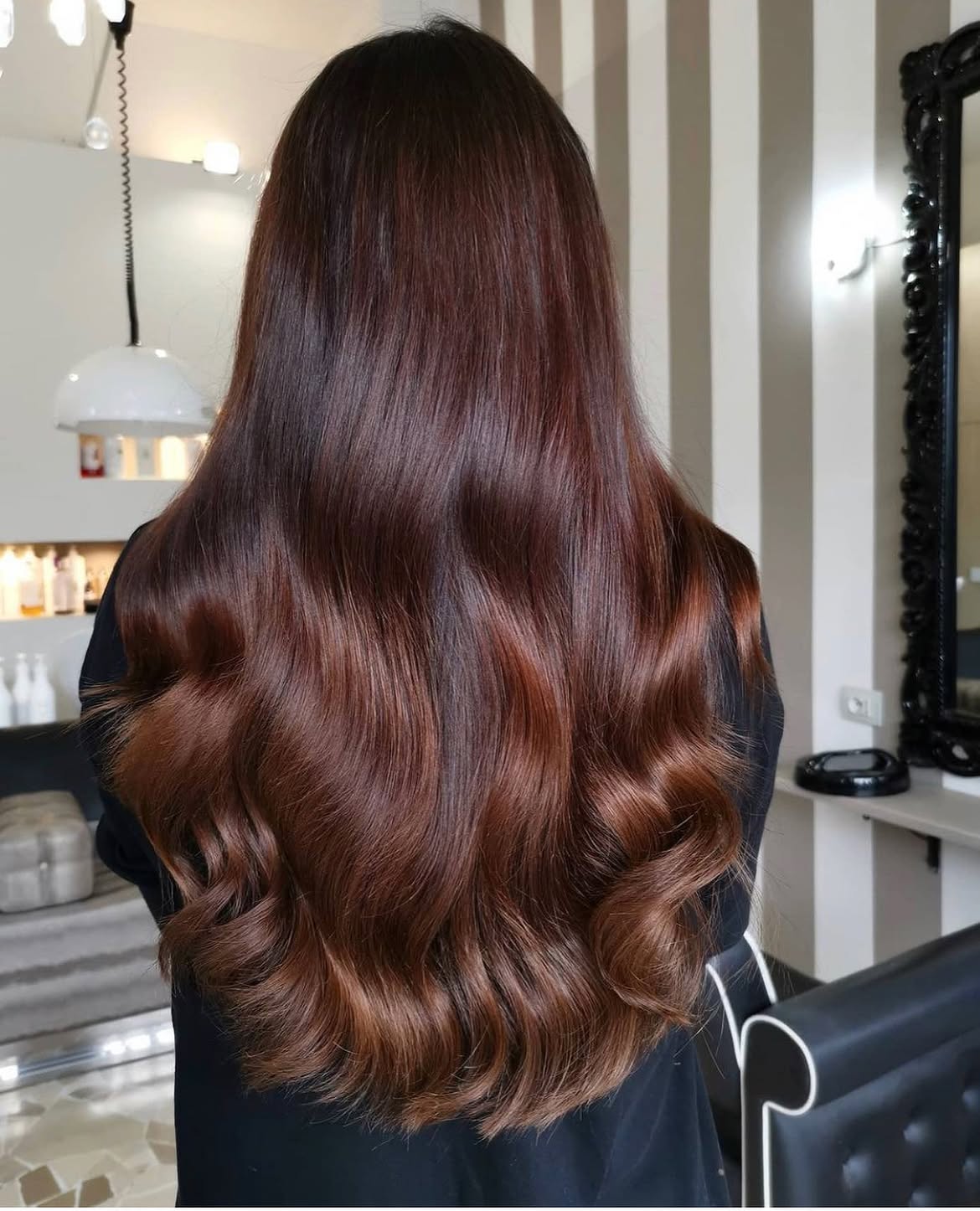 Rich Auburn Waves With Subtle Copper Highlights
