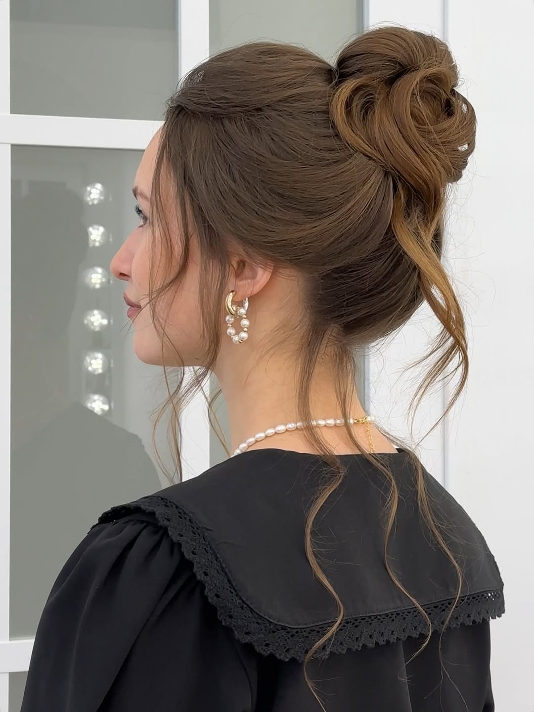 Romantic Twisted Updo With Loose Waves