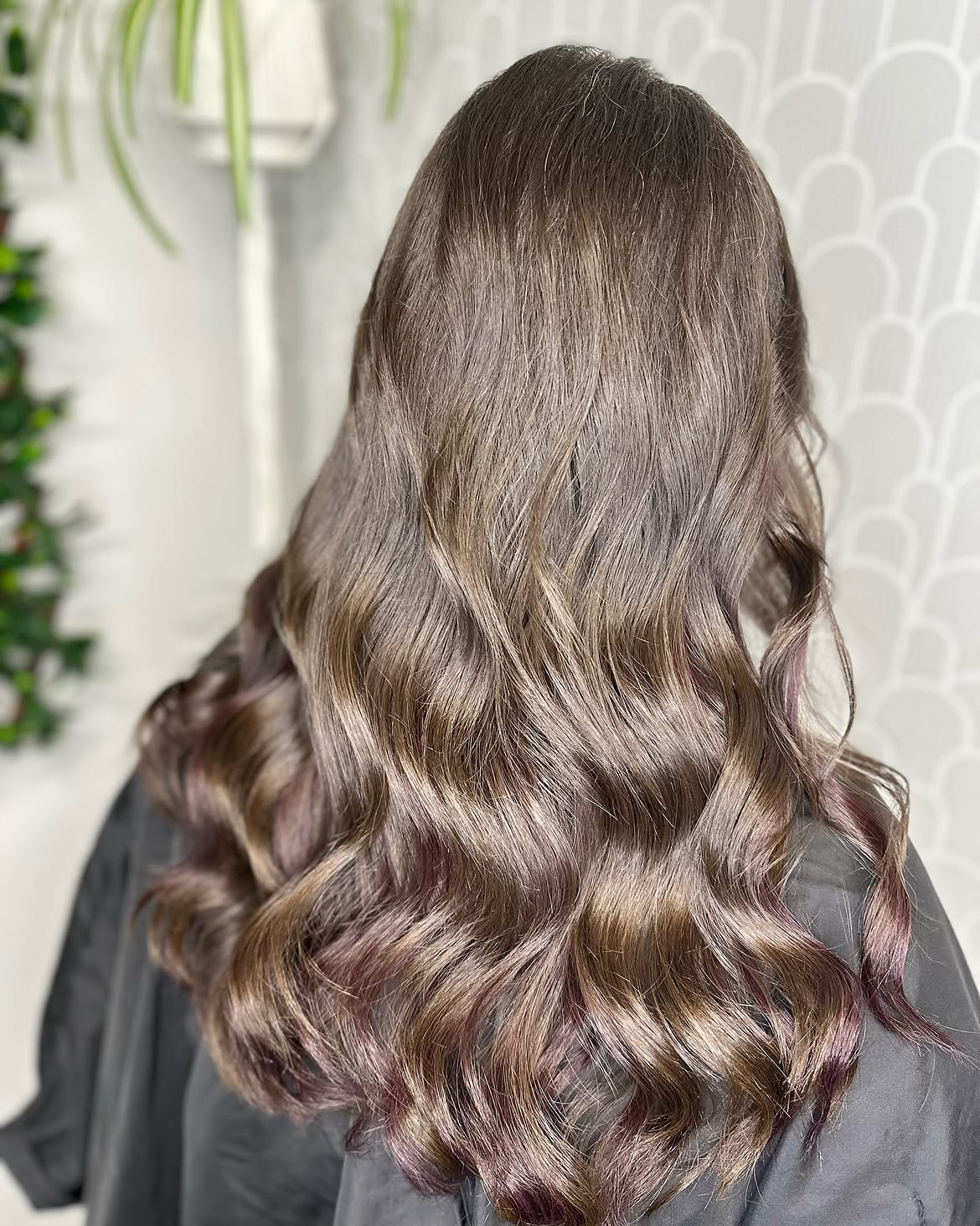Shimmering Rose Gold Peekaboo Highlights