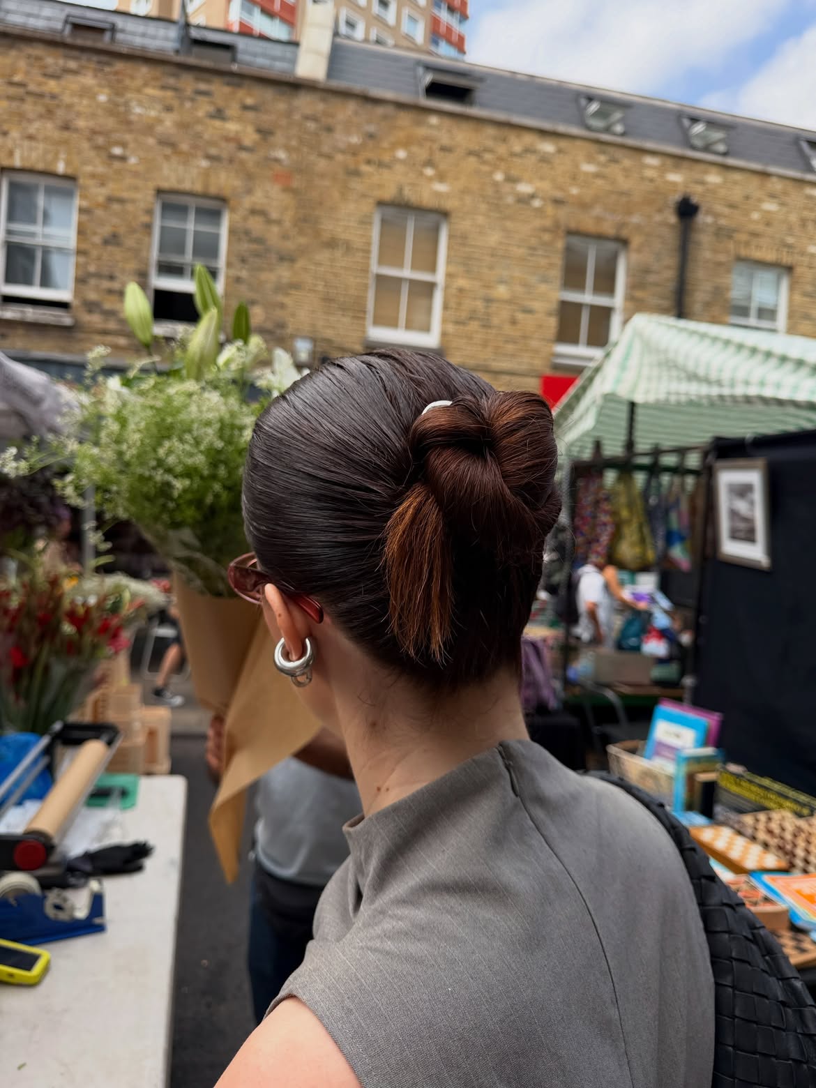 Sleek Low Knotted Bun For Work