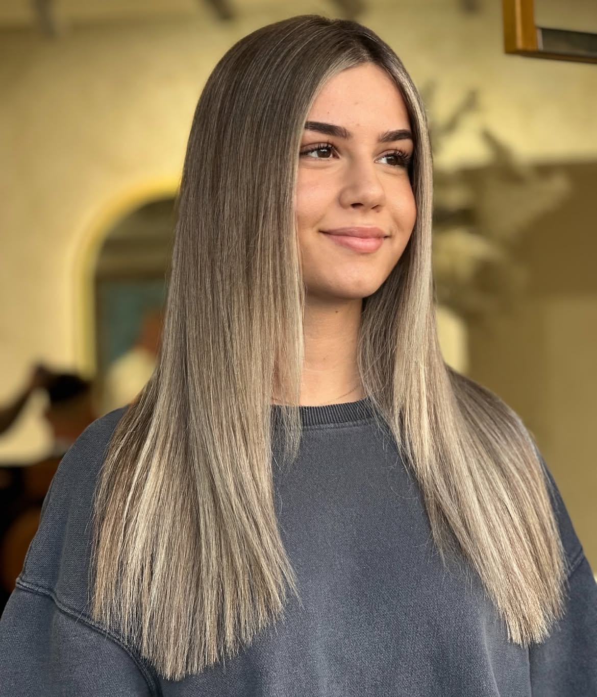 Smoky Ash Blonde With Subtle Face-Framing