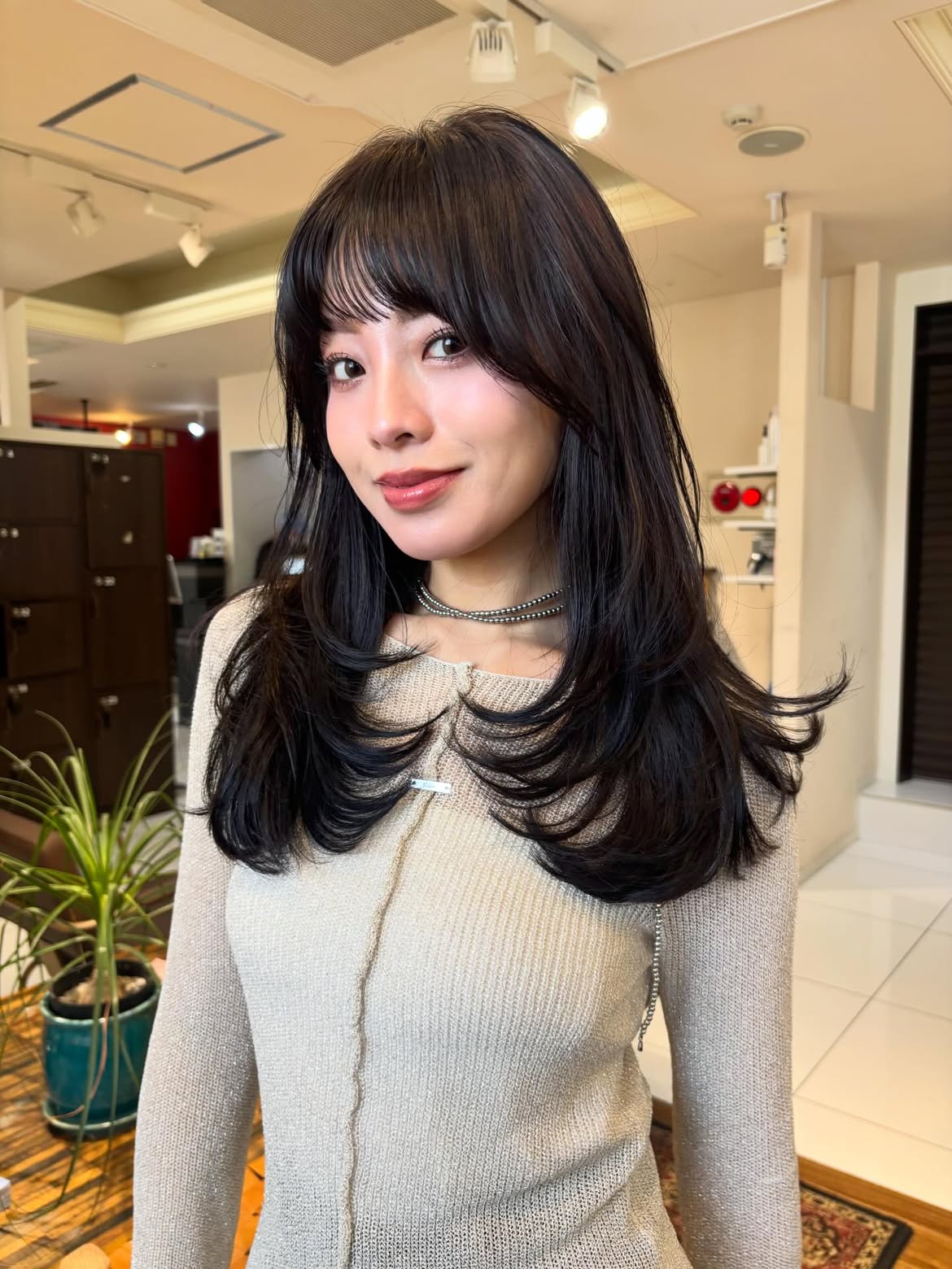 Soft Layered Cut With Wispy See Through Bangs