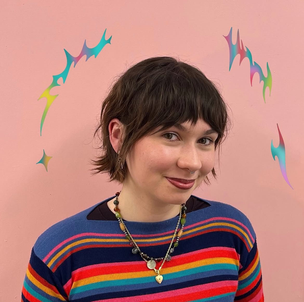 Textured Shaggy Pixie Bob With Wispy Bangs