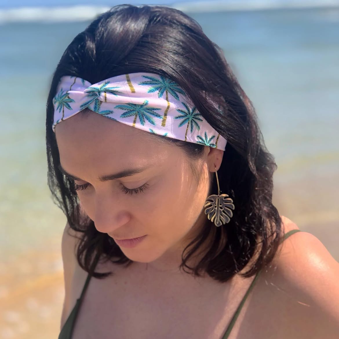 Twisted Palm Tree Headband Beach Waves