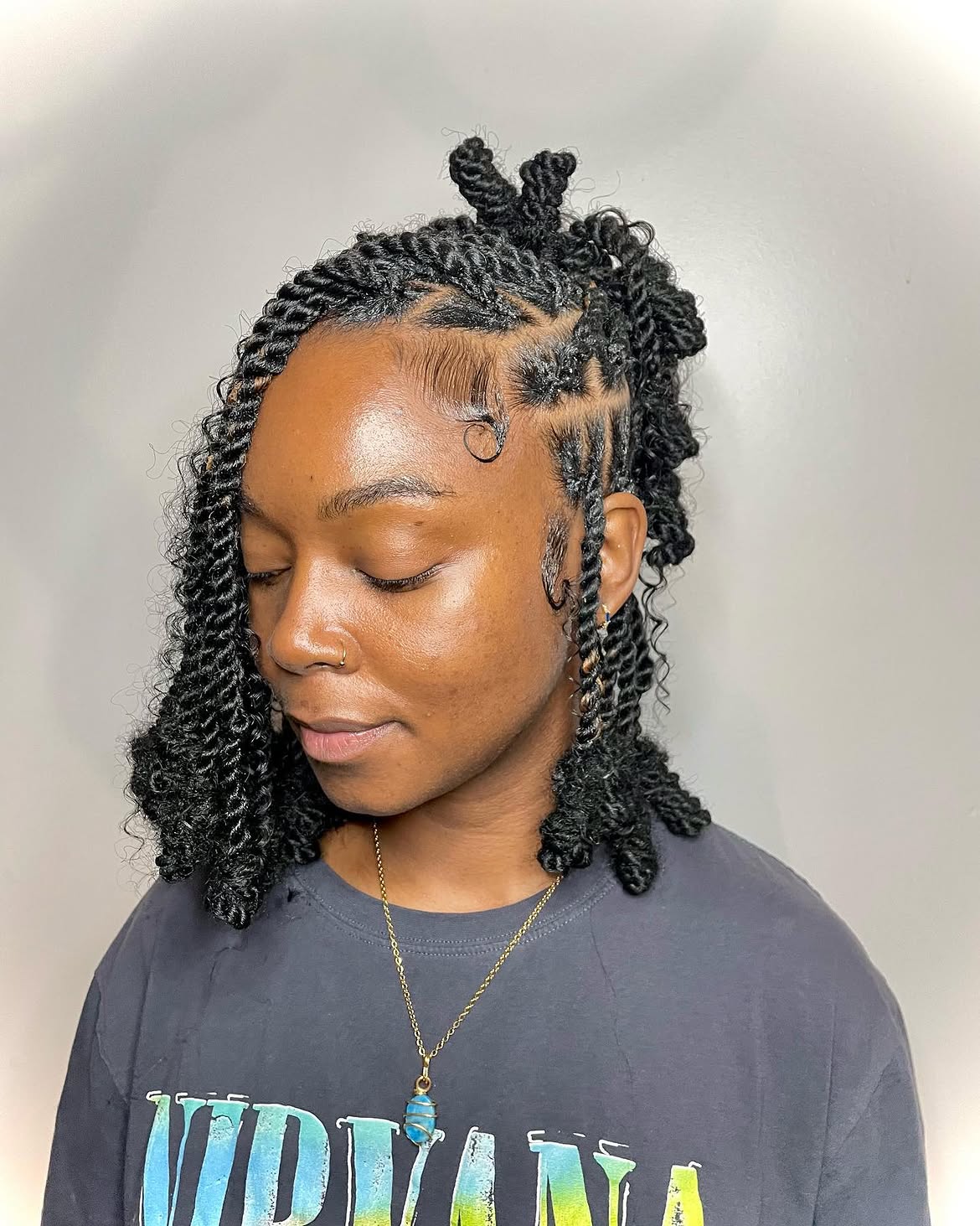 Twisted Updo With Defined Edges