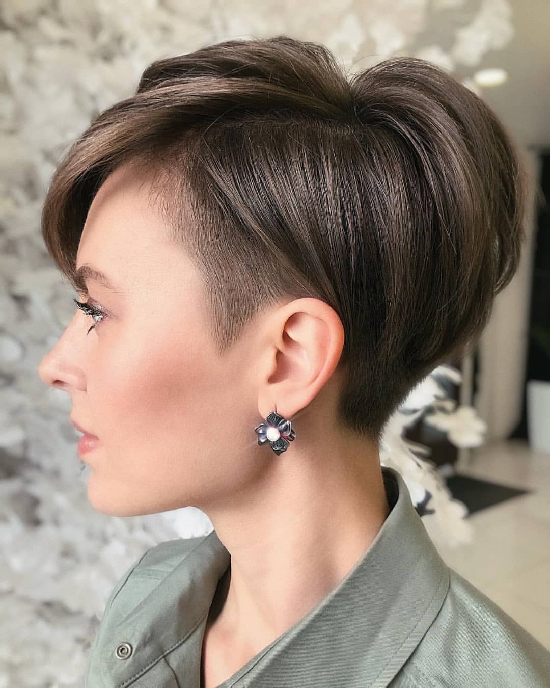 Undercut Pixie Bob With Textured Crown