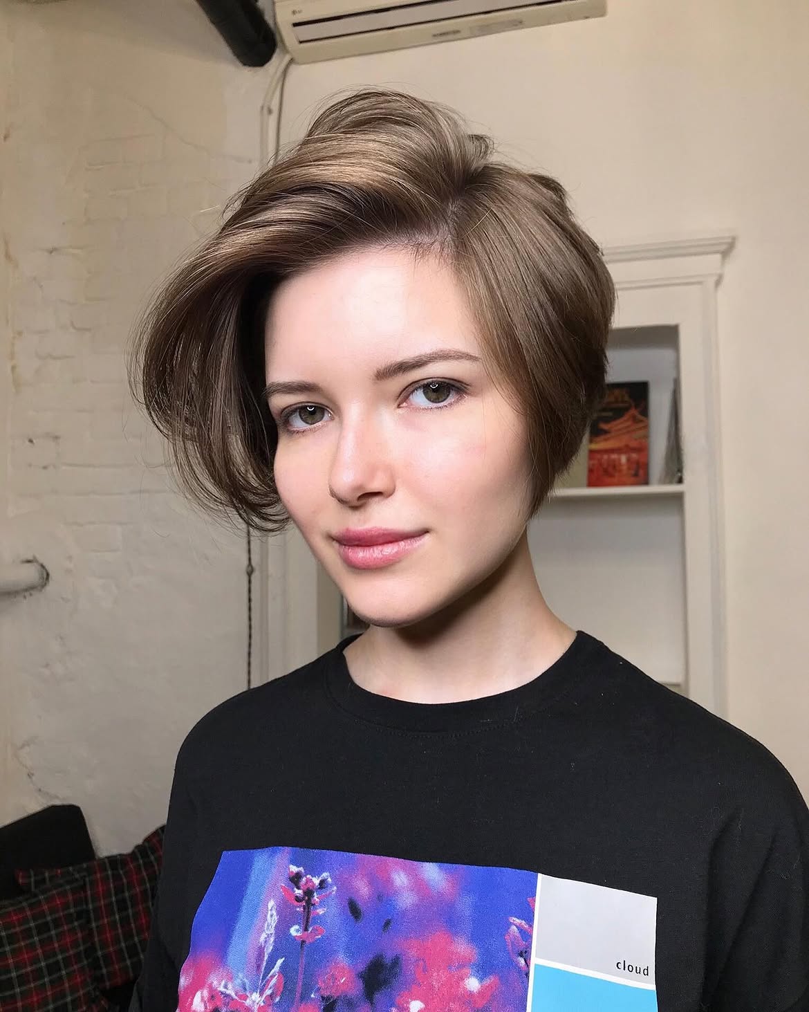 Voluminous Ash Blonde Pixie Bob