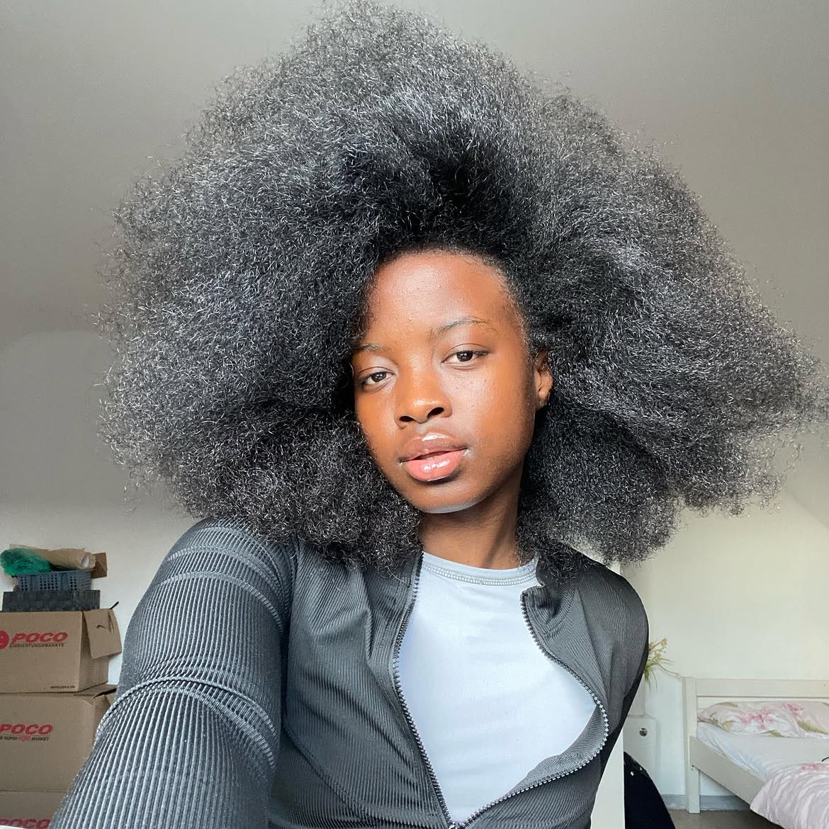 Voluminous Natural Afro With Maximum Texture