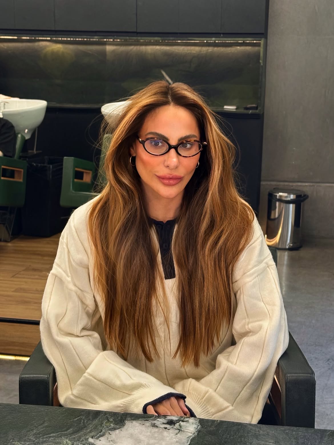 Warm Golden Brown Waves With Face Framing Layers