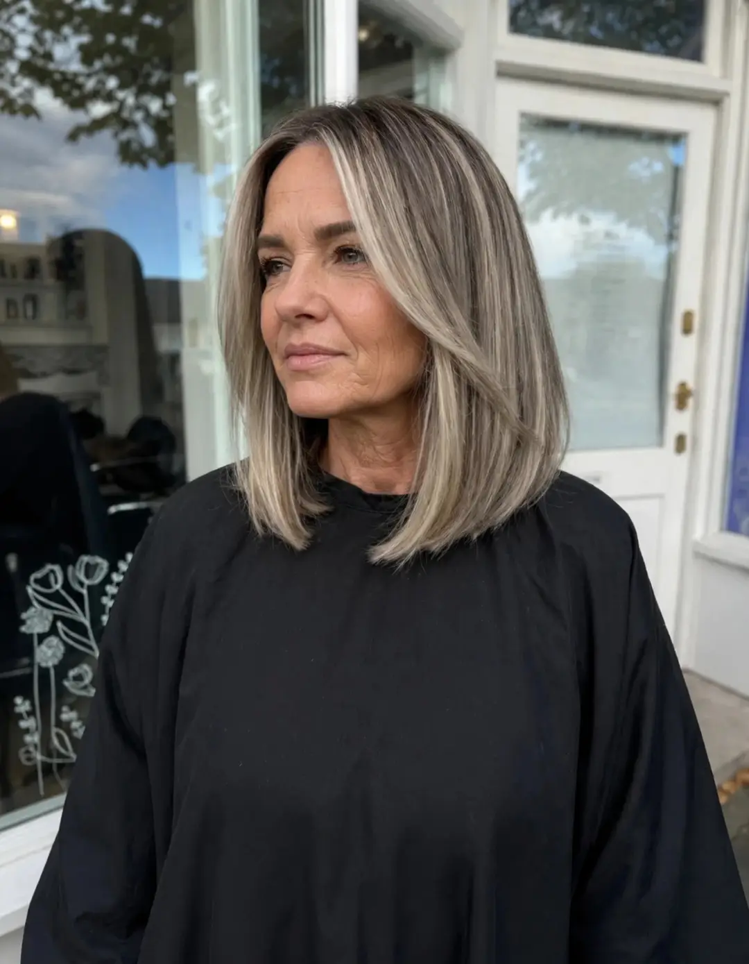 Ash Blonde Face-Framing Layers with Soft Waves