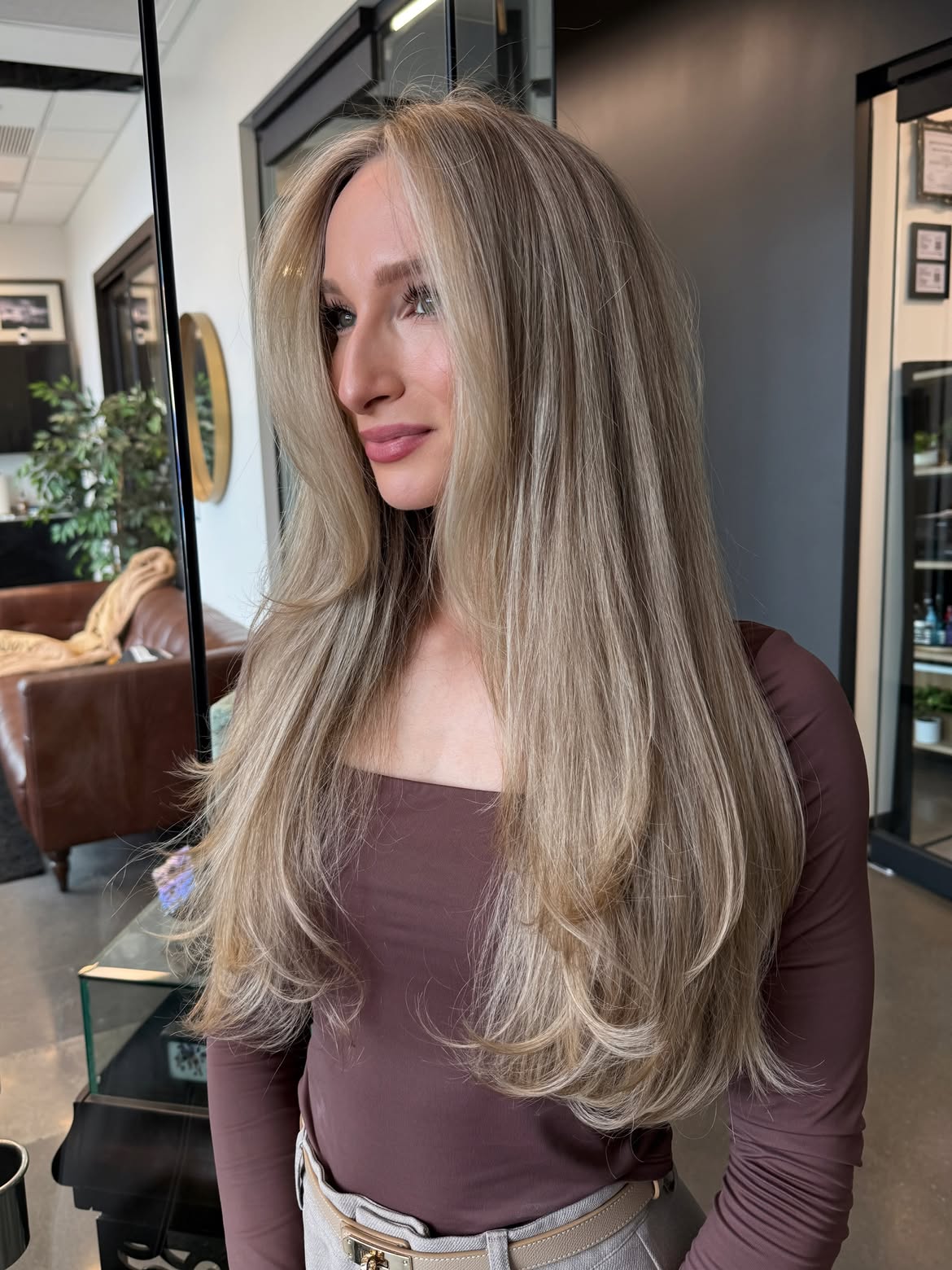 Beachy Blonde Layers With Face-Framing Volume