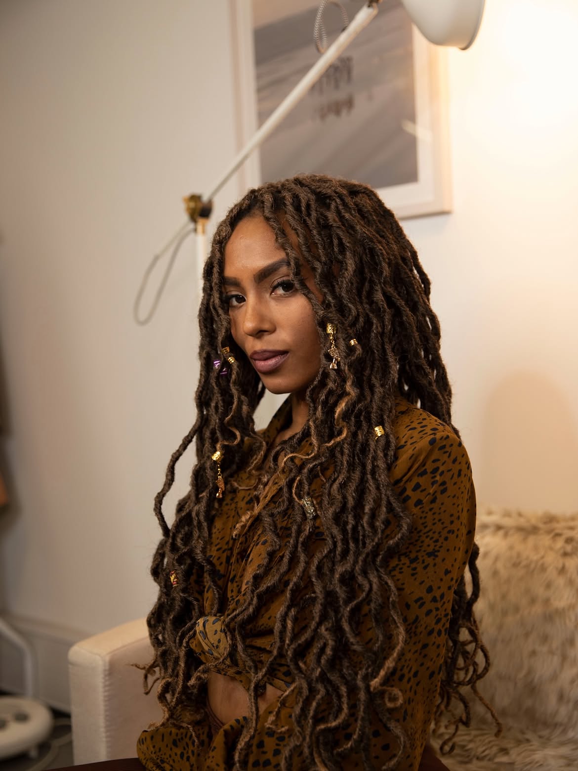 Bohemian Goddess Locs With Golden Charms