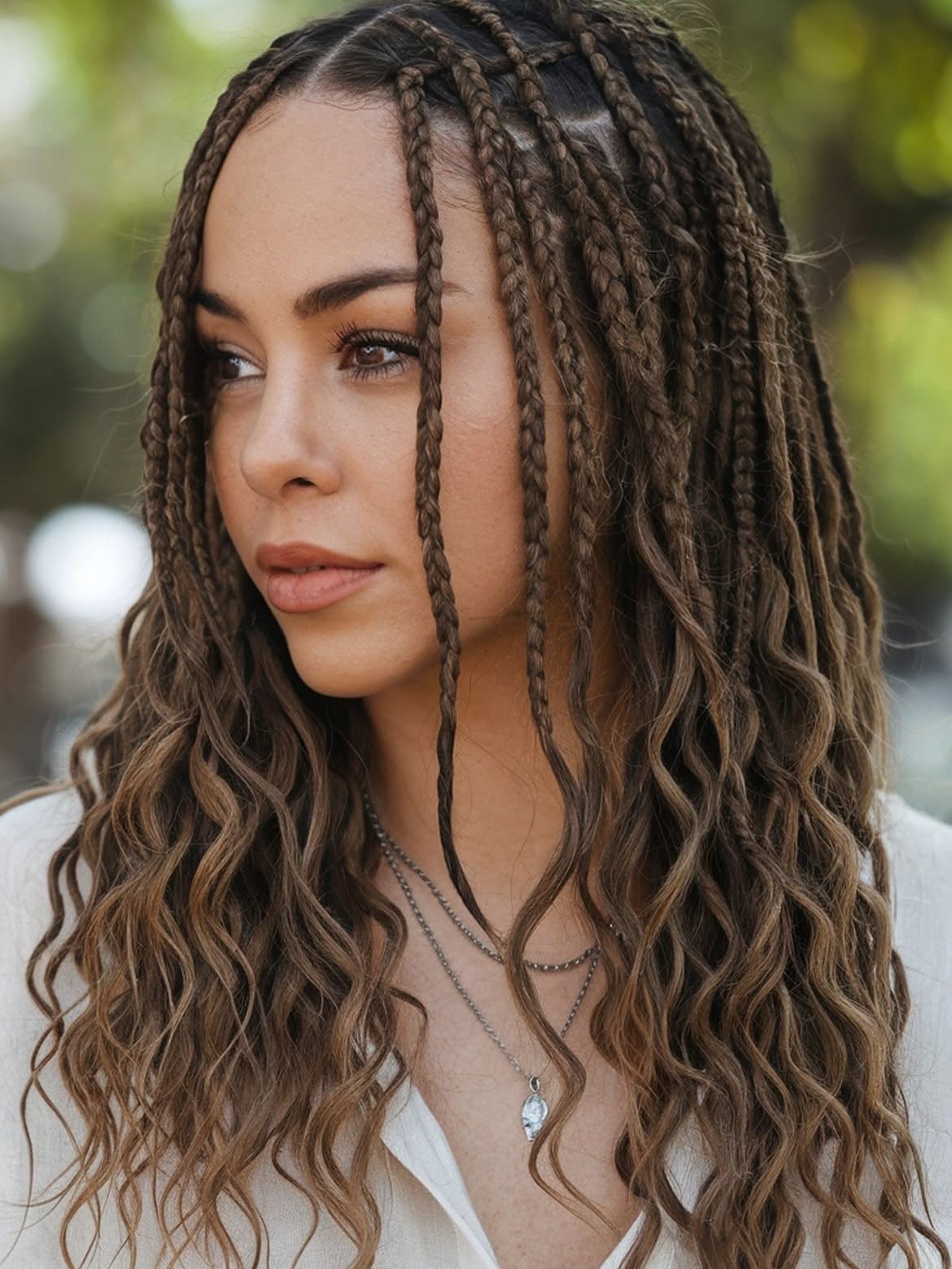 Boho Braided Waves With Face-Framing Strands