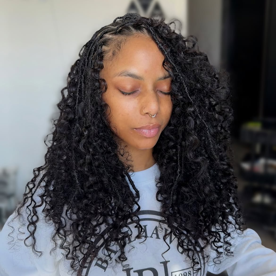 Boho Butterfly Locs With Loose Curls