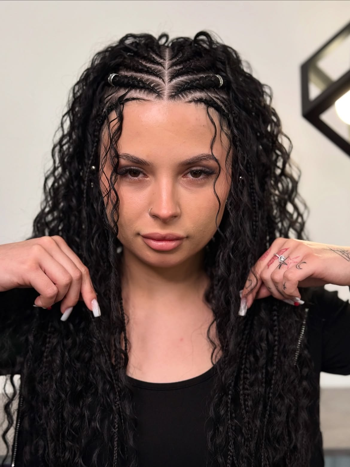 Boho Festival Braids With Loose Curls