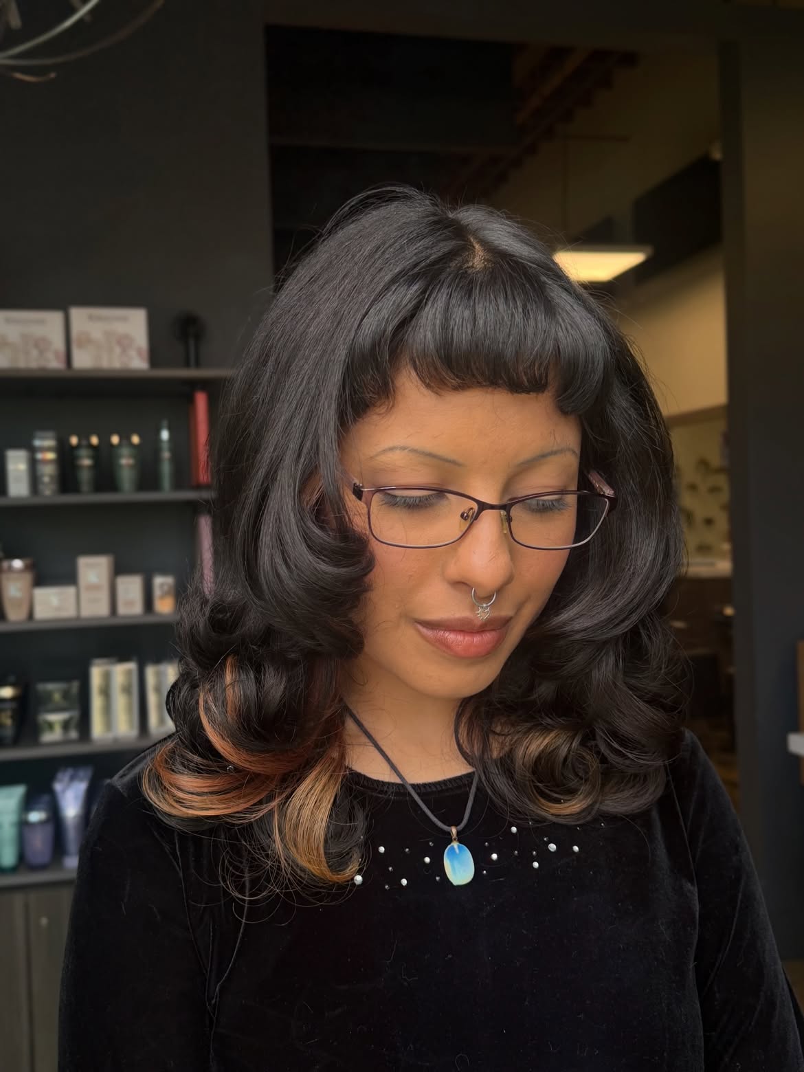 Bold Baby Bangs With Voluminous Curls