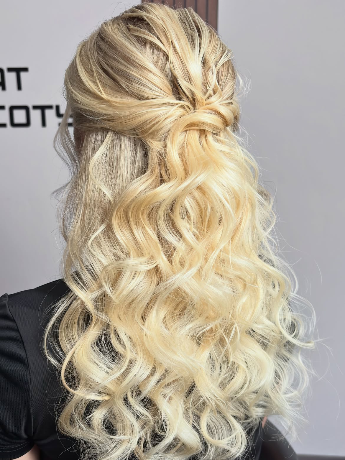 Braided Crown With Loose Curls