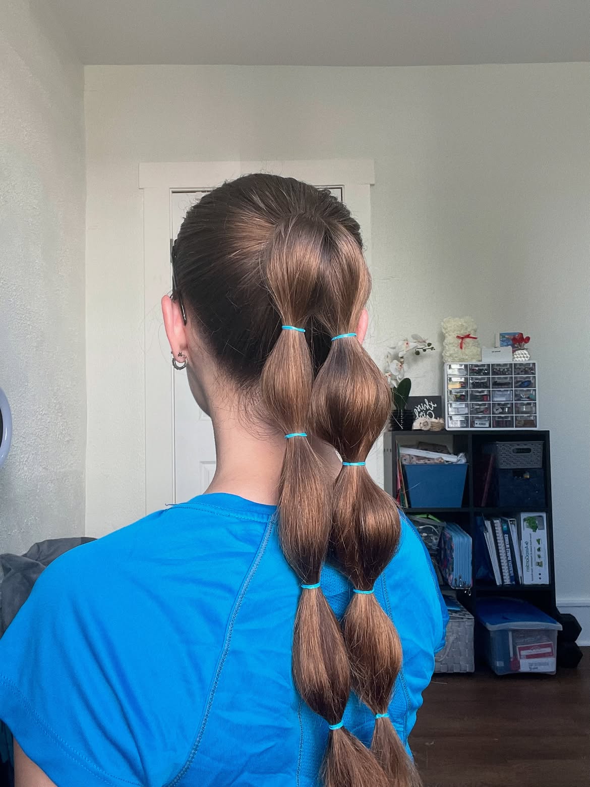 Bubble Ponytail Braids For Active Days