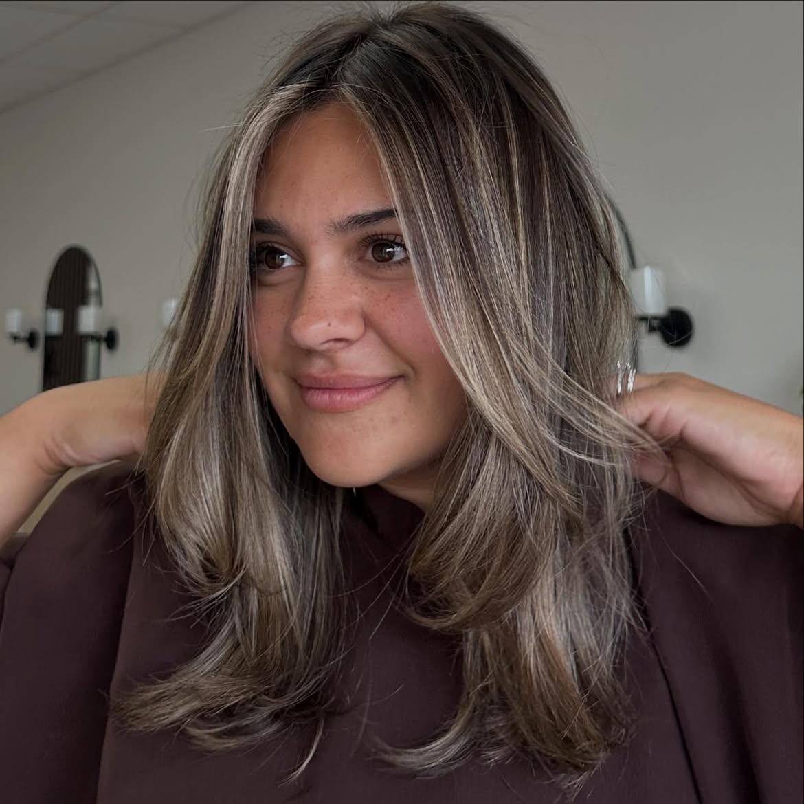 Caramel Balayage With Face-Framing Layers