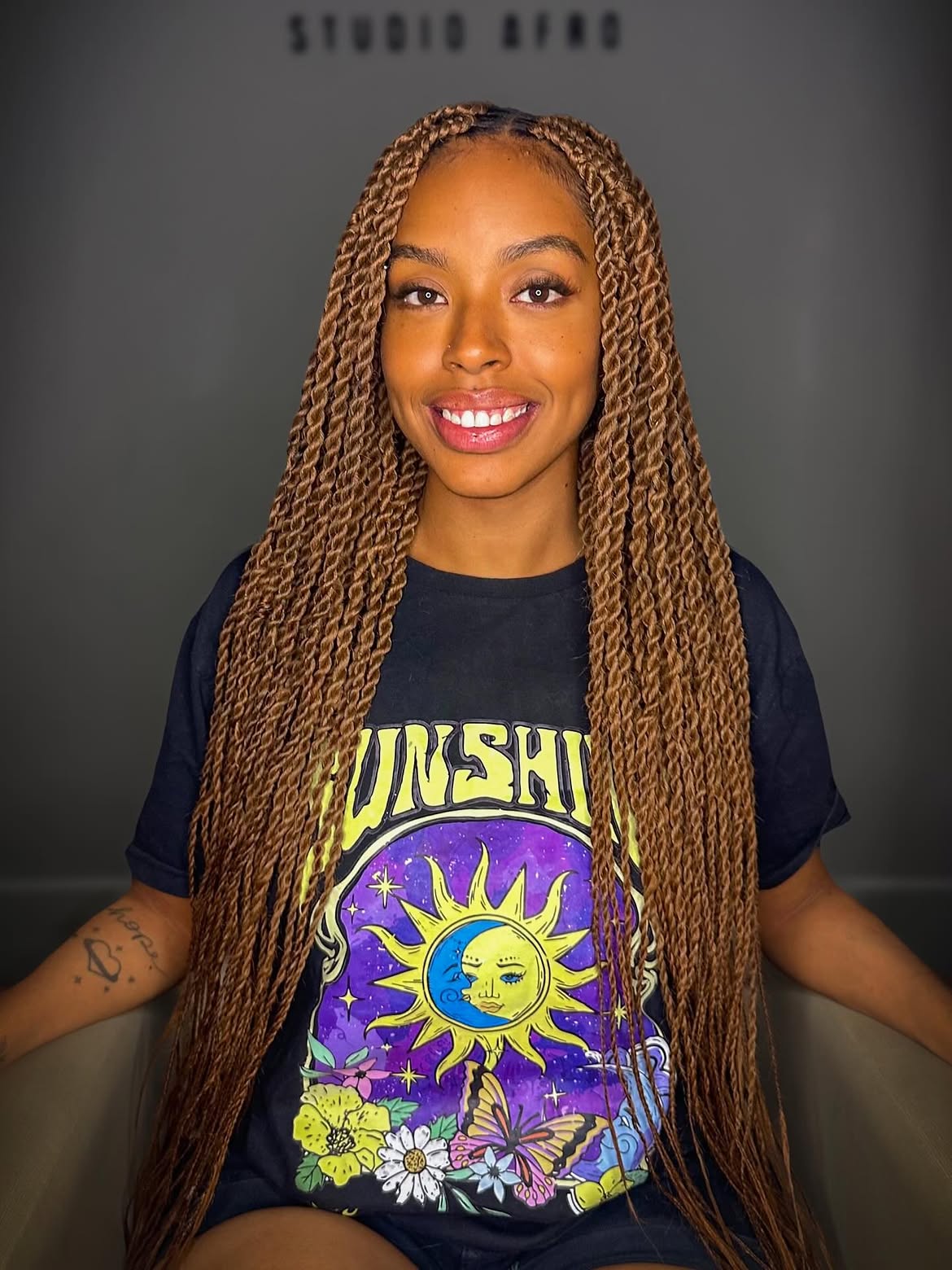 Caramel Blonde Rope Twist Braids